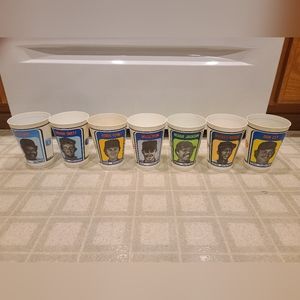 1978 7-11 Rare Slurpee Cup Lot of 7 Baseball Nolan Ryan, Reggie Jackson, Ron Cey
